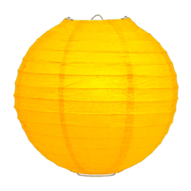 Lampion donker geel papier 50 cm