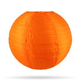 Nylon lampion oranje voor buiten - 25 cm