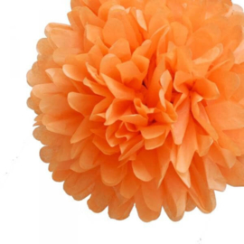 Pompon oranje 35 cm