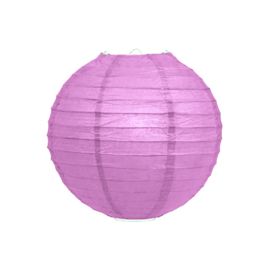 Lila lampion rijstpapier 20 cm