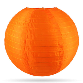 Nylon lampion oranje voor buiten - 35 cm