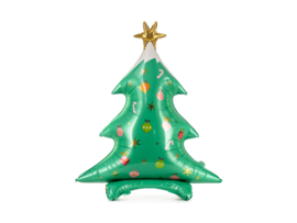 Staande kerstboom folie ballon - 94 cm