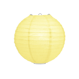 Lampion creme geel papier 20 cm