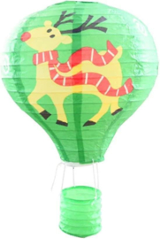 Lampion luchtballon Rendier - 30 cm