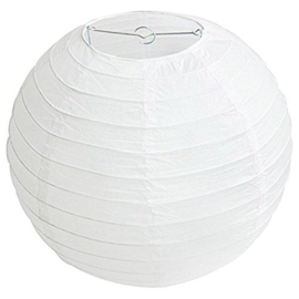 Lampion wit 25 cm rijstpapier