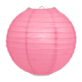 Lampion hard roze rijstpapier 50 cm