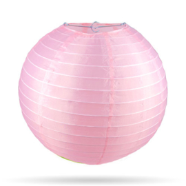 Nylon lampion roze voor buiten - 25 cm