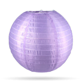 Lila buitenlampion - 25 cm - weerbestendig nylon