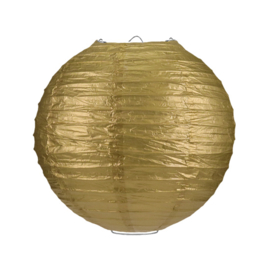 Gouden lampion rijstpapier 35 cm