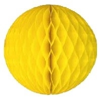 Honeycomb bollen Geel - 32 cm