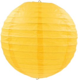 Lampion donker geel papier 20 cm