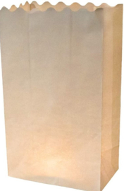 Candle bag Neutraal - 10 grote kaarsenzakken