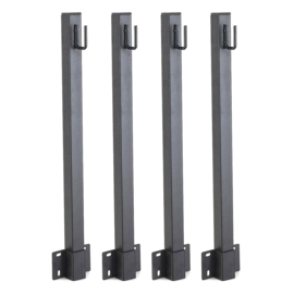 Korte metalen palen voor lichtsnoer - set a 4 stuks