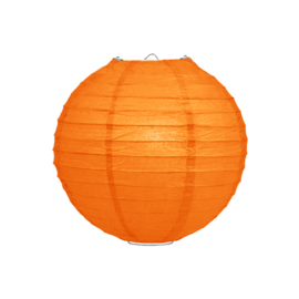 Lampion oranje papier 20 cm