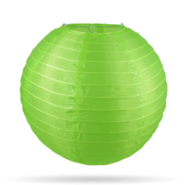 Nylon lampion groen voor buiten - 25 cm