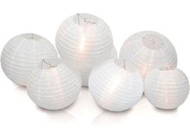 Witte nylon buiten lampionnen per stuk