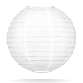 Lampion wit 50 cm rijstpapier