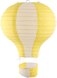 Lampion luchtballon geel - 30 cm