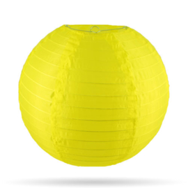 Nylon lampion geel voor buiten - 25 cm