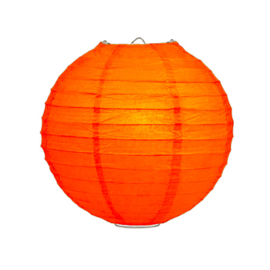 Lampion donker oranje papier 25 cm