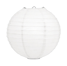 Witte lampionnen 35 cm