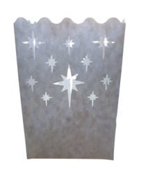 Candlebag Kristal Star midi - 10 kleine kaarsenzakjes