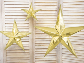 Kerstster goud van papier - 70 cm