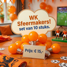 Oranje ledlampen voor in je prikkabel - 10 stuks