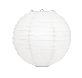 Lampion wit 25 cm rijstpapier