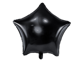 Folie ballon ster zwart - 48 cm