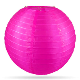 Nylon lampion candy roze voor buiten - 35 cm