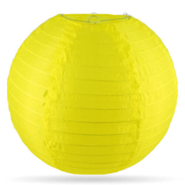 Nylon lampion geel voor buiten - 35 cm