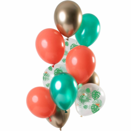 Ballonnen set Tropical Gem 12 stuks