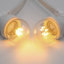 Witte prikkabel lichtsnoer 10 meter met 10 led lampen