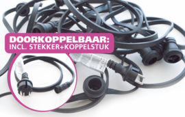 Prikkabel koppelbaar 10 meter inclusief 10 led lampen