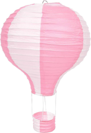 Lampion luchtballon roze - 30 cm