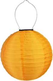 Oranje solar lampion voor buiten 25 cm - Zonne-energie