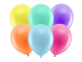 Pastel kleurige ballonnen mix 10 stuks