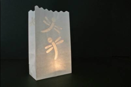 Candle bag Libelle - 10 grote kaarsenzakken