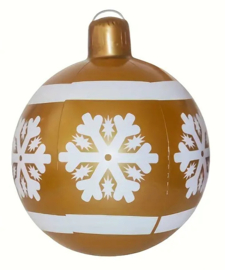 Grote kerstbal goud 60 cm - Sneeuwvlok