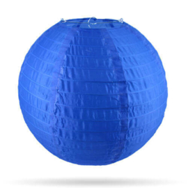 Donkerblauwe buitenlampion - 25 cm - weerbestendig nylon