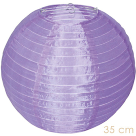 Nylon lampion paars voor buiten - 35 cm