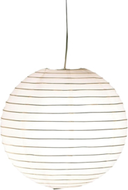 Witte hanglampen van rijstpapier