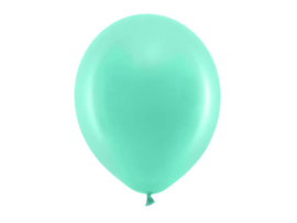 Ballon pastel kleur mint groen 30 cm - 10 stuks