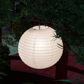Nylon lampion wit voor buiten 25 cm