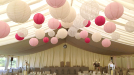 Lampion pakket Shades of Pink - 60 lampionnen