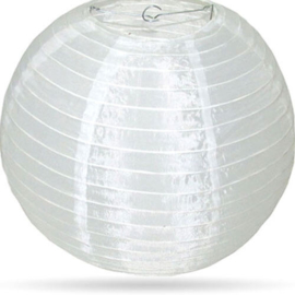 Nylon lampion wit voor buiten 50 cm
