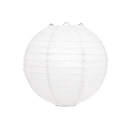 Lampion wit 20 cm rijstpapier