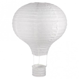 Witte lampion luchtballon 30 cm