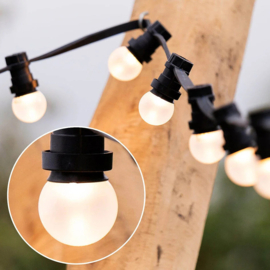 Prikkabel 10 meter voor buiten met 20 lampen